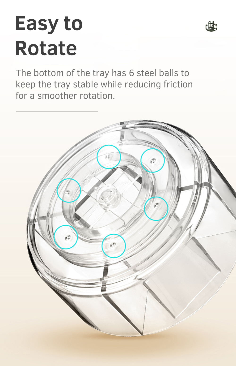 Rotating Cosmetic Storage Tray-4